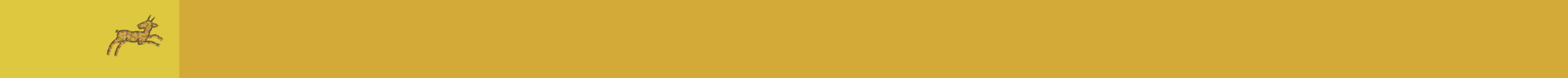 Ilustration of a leaping animal, taken from the MES logo, against a yellow background