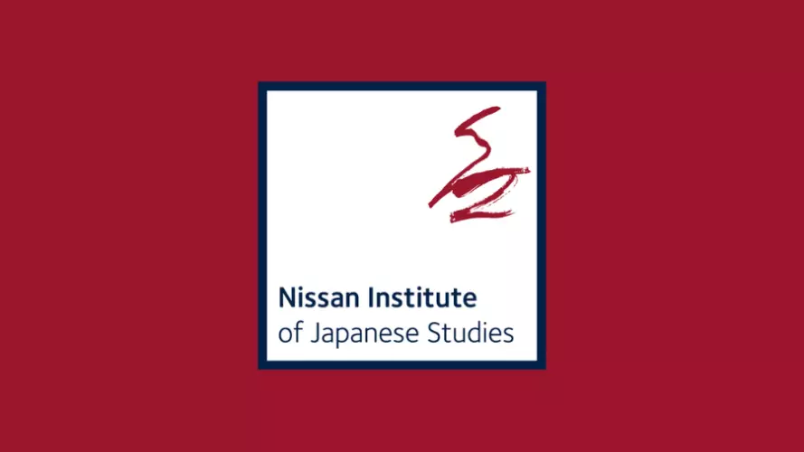 Nissan logo against a red background