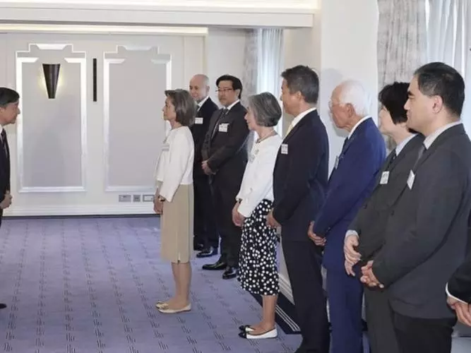 Emporer Naruhito on a State visit to the UK